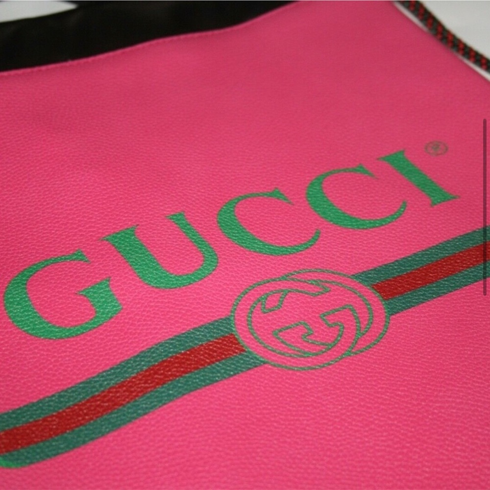 Gucci 2018 Leather Drawstring Backpack in Pink NEW WITH DUSTBAG - Picture 14 of 16